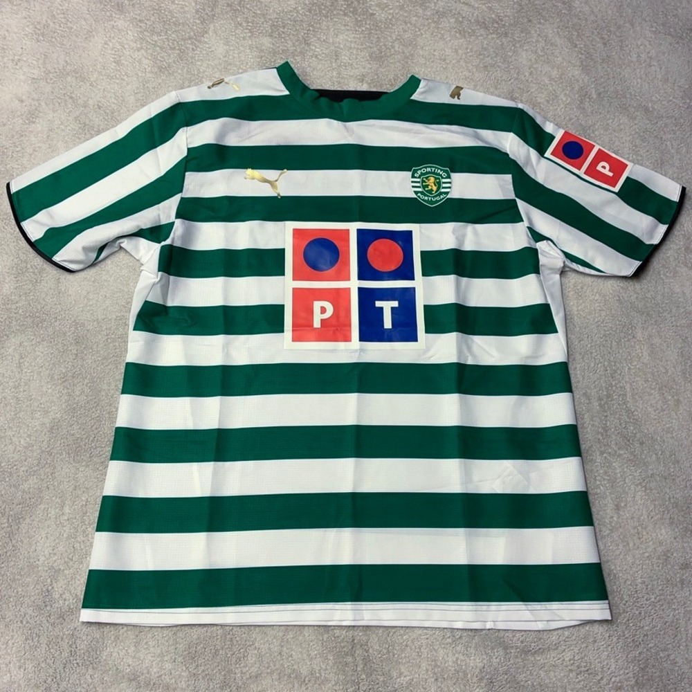 Vintage 2006/07 Puma Sporting Lisbon Home Jersey Club de Portugal 722572 Mens L